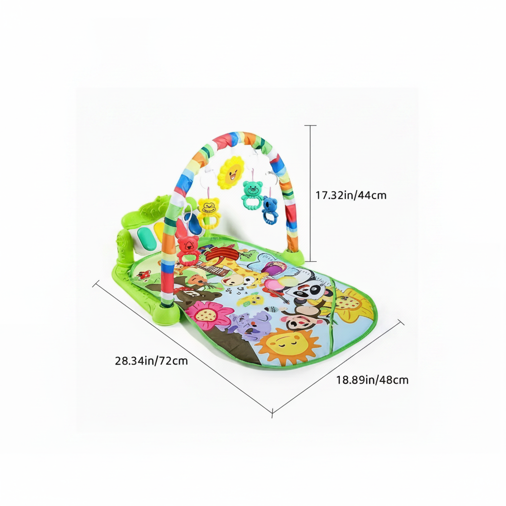 Baby Activity Play Gym with Piano & Lights