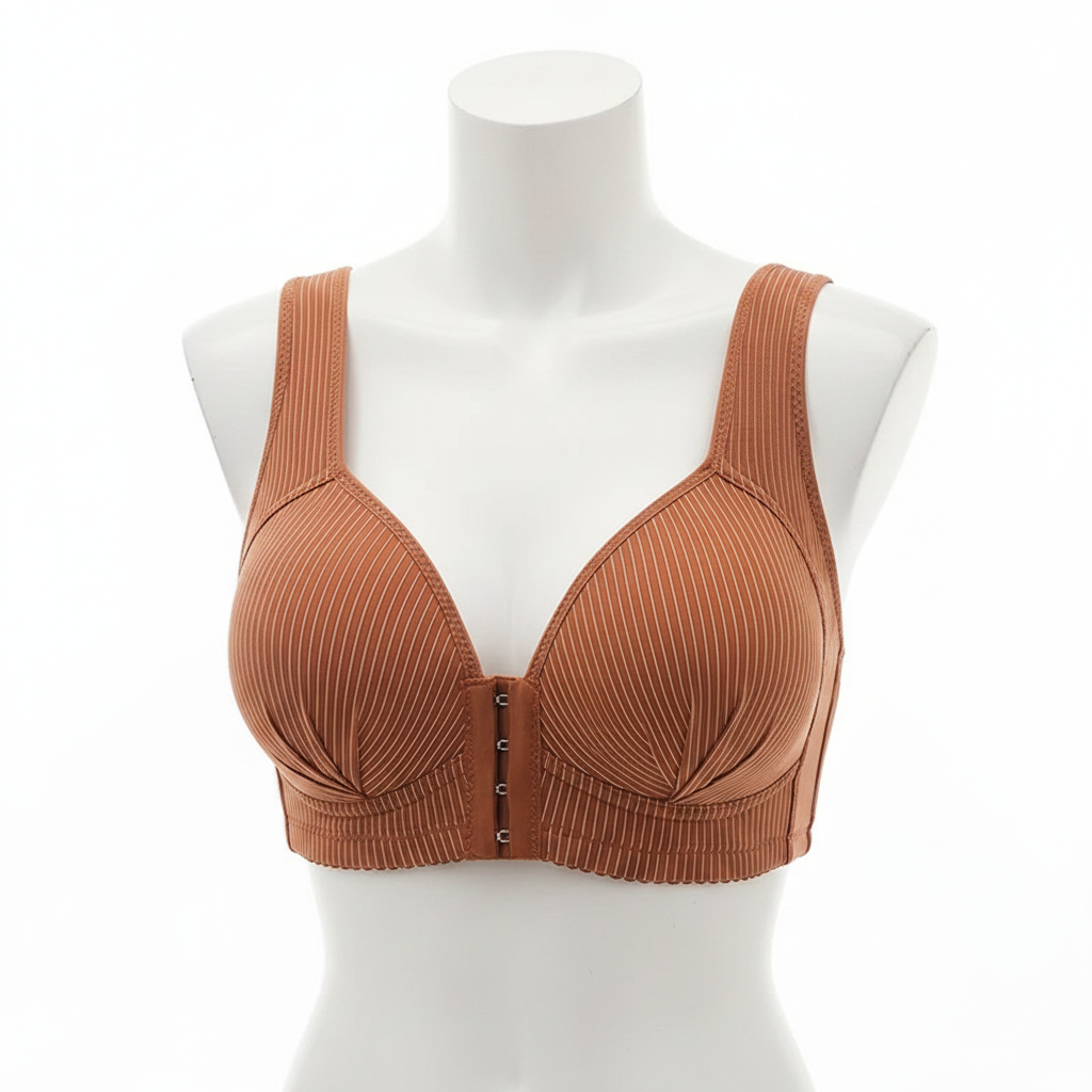 Ribbed Wire-Free Push-Up Bra